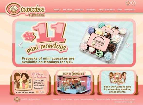 Cupcakes Online. Leaside. website
